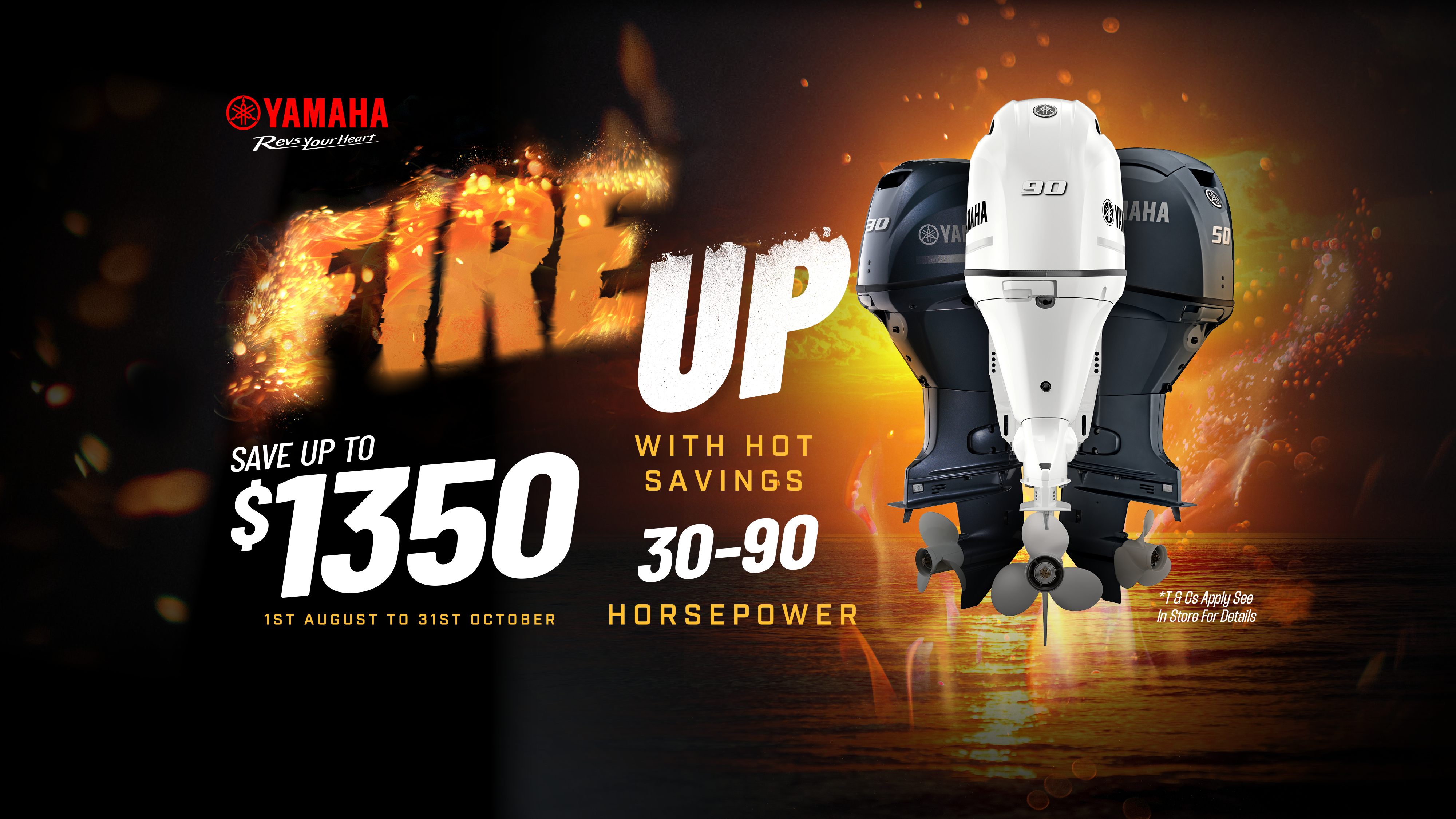 yamaha fire up promo banner