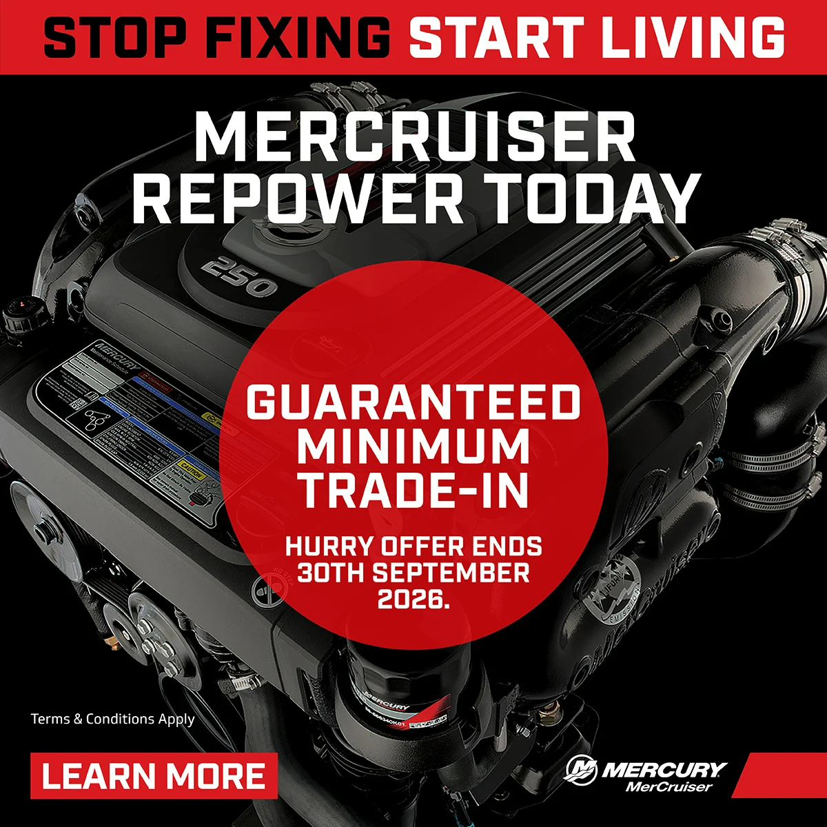 mercury mercruiser promo banner