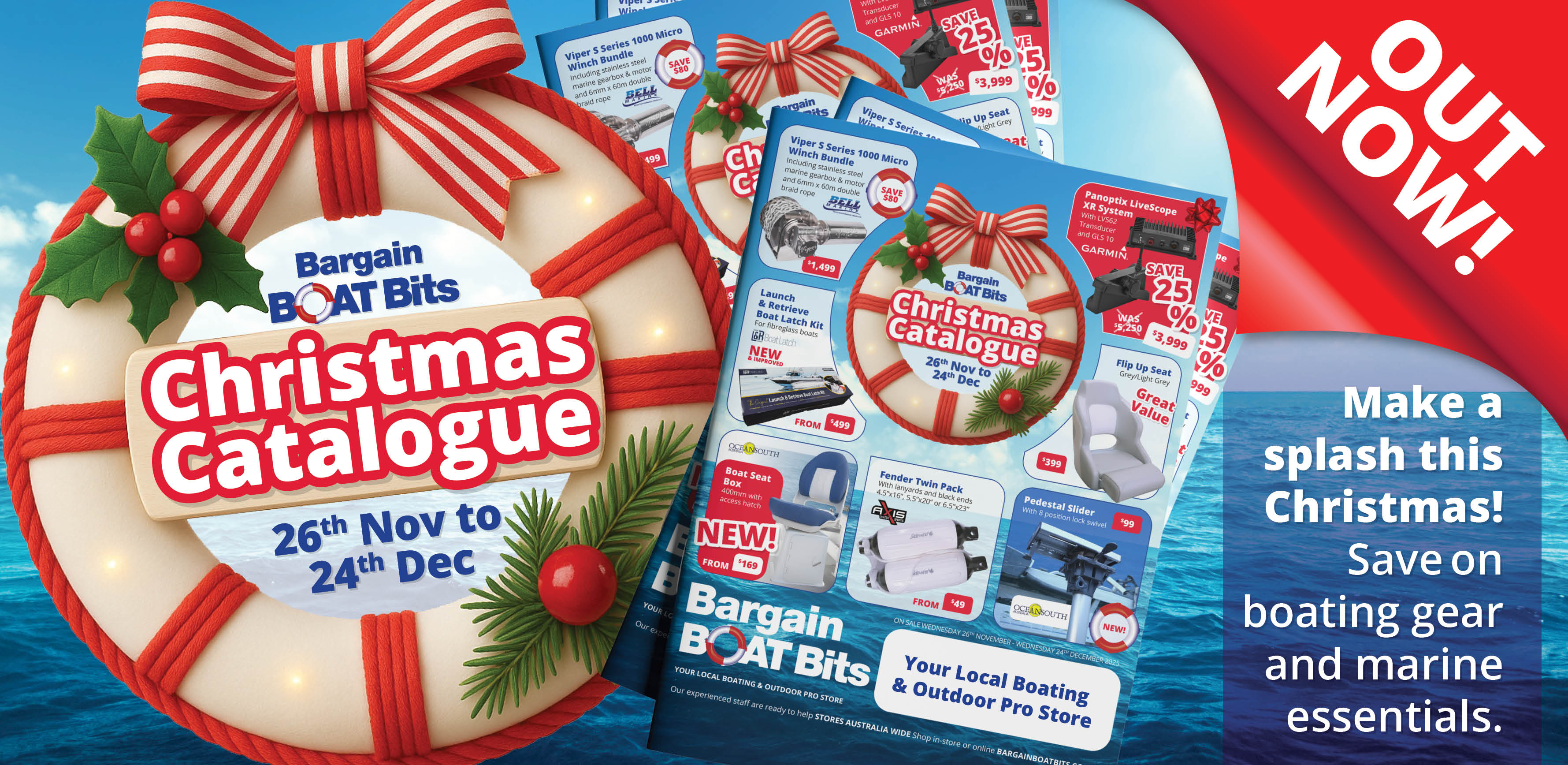 christies beach marine christmas catalogue banner